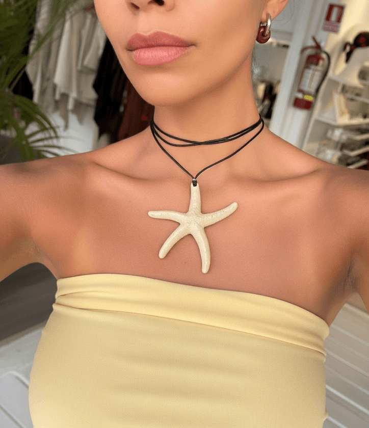COLLAR ESTRELLA CORAL