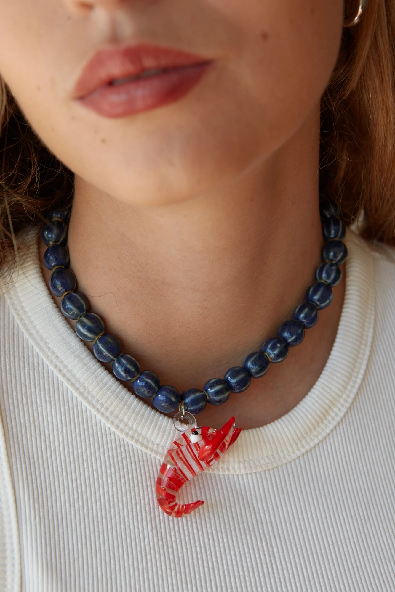 COLLAR LOBSTER  (CERÁMICA Y VIDRIO)