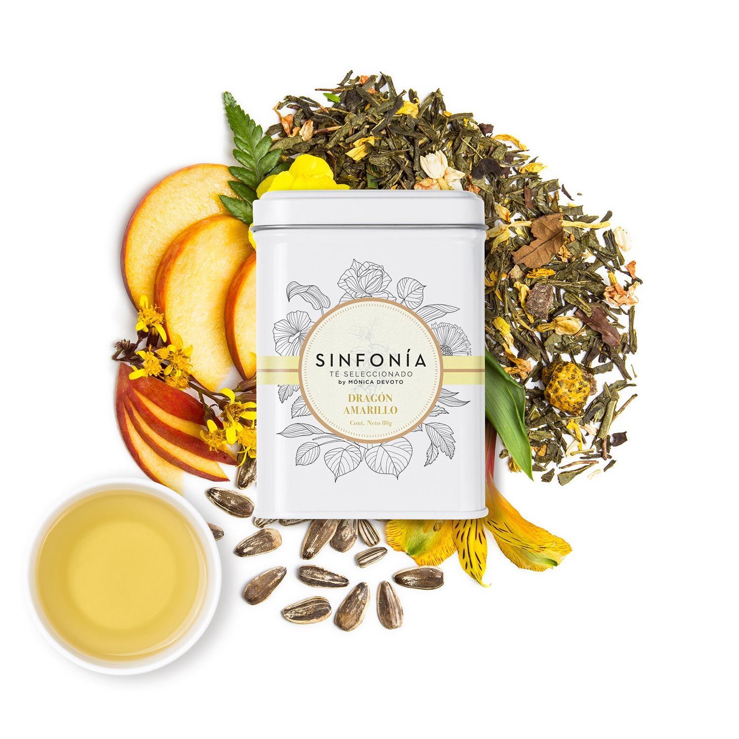 Té amarillo Dragón Amarillo con infusor
