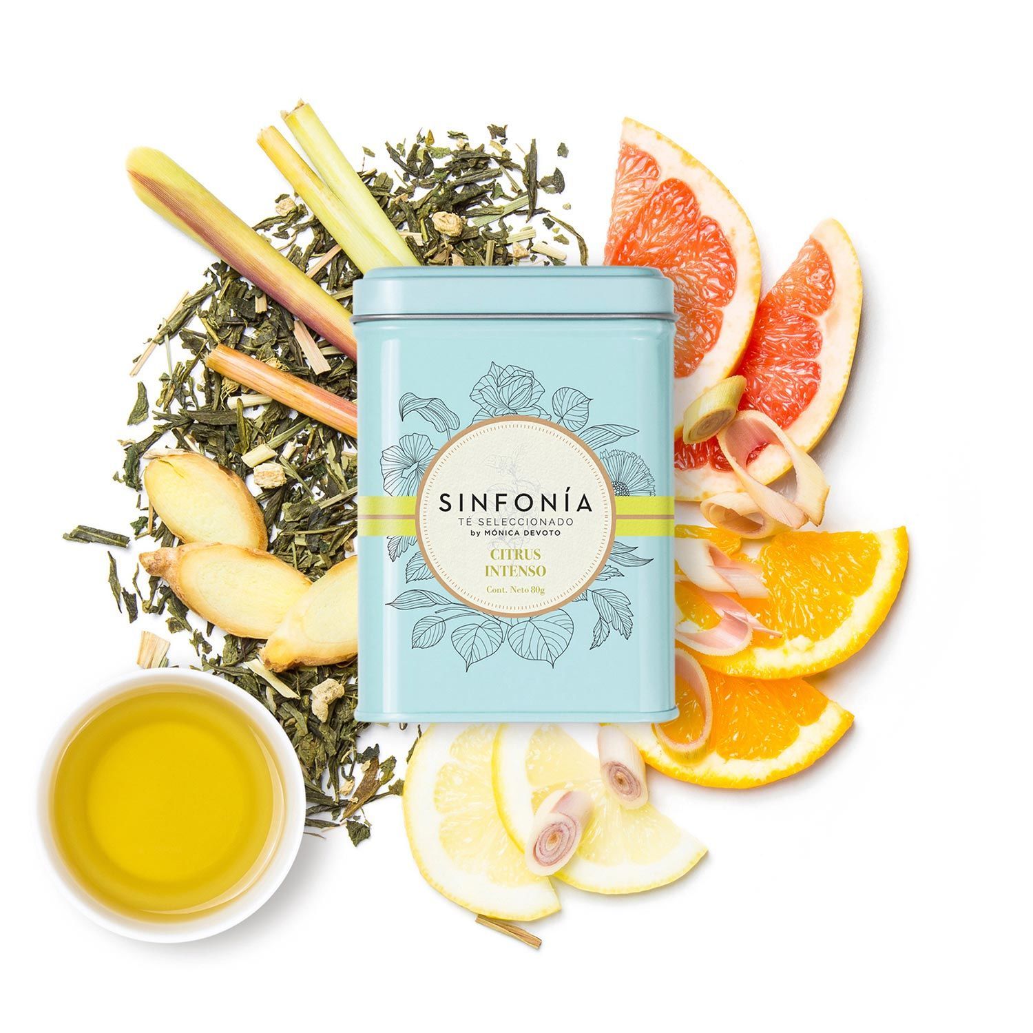 Té verde Citrus Intenso con infusor