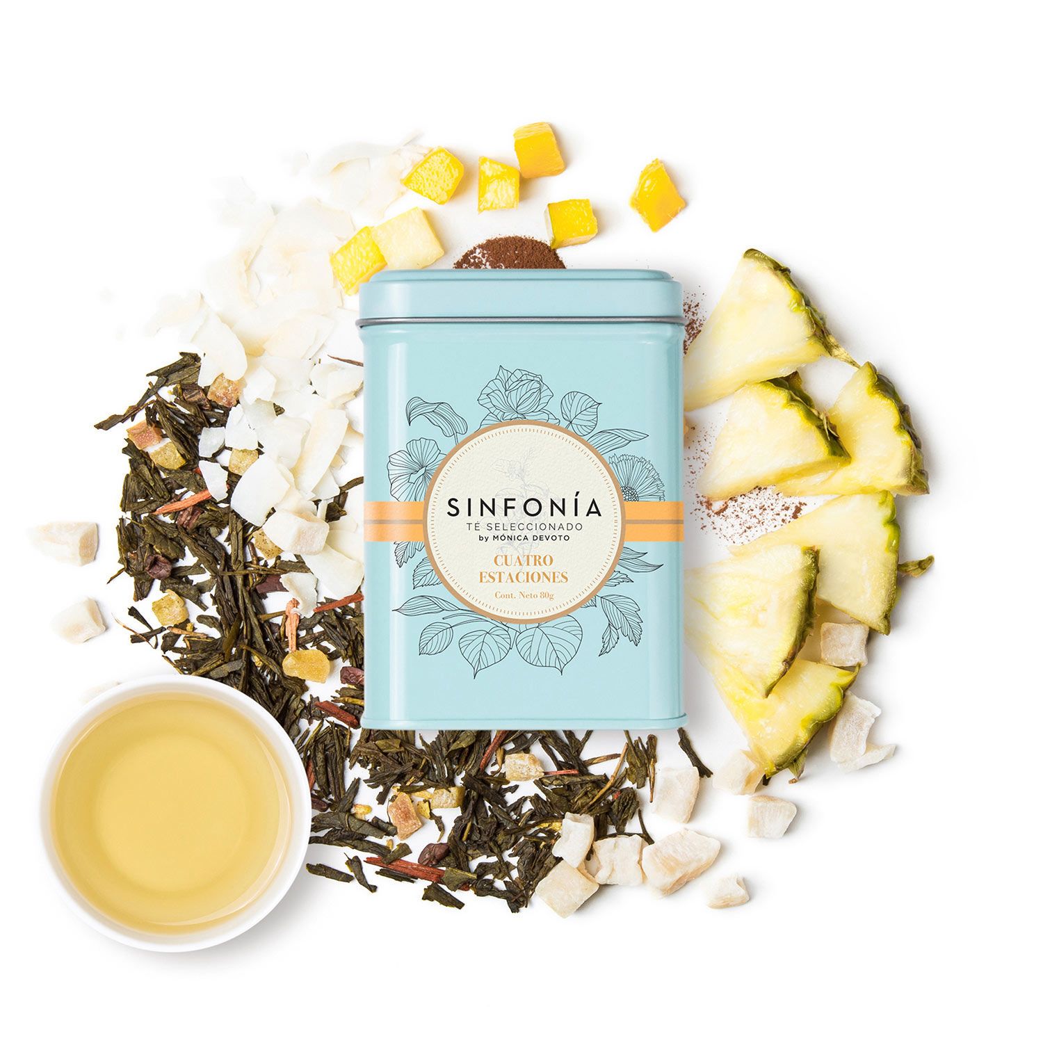 Té verde Cuatro Estaciones con infusor