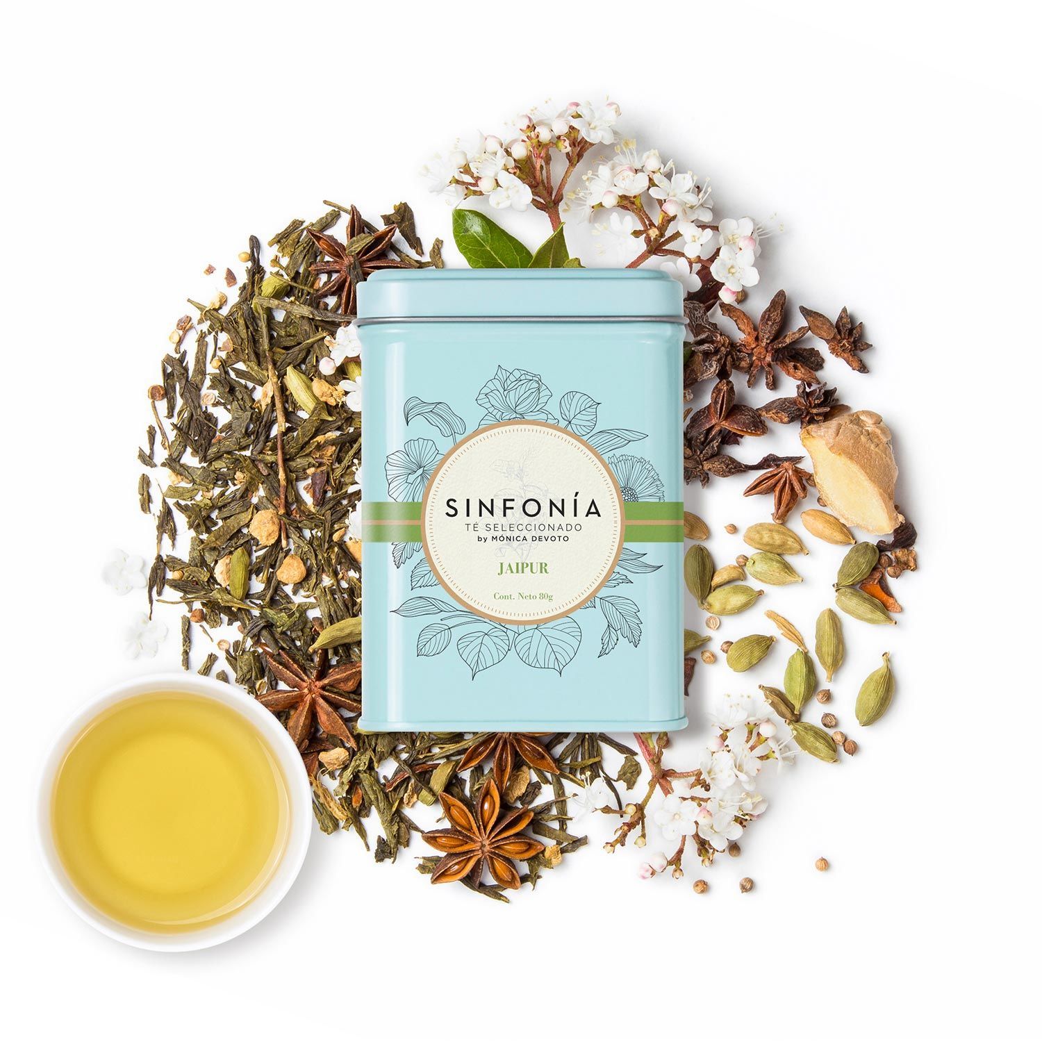 Té verde Jaipur con infusor