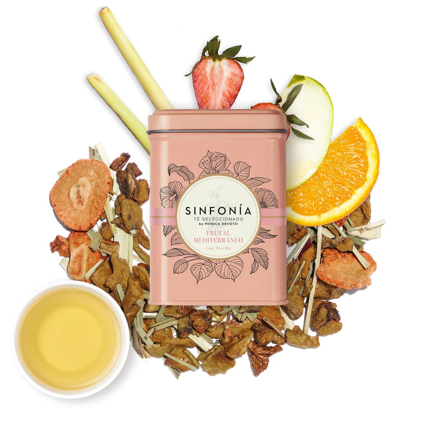 Tisana Frutal Mediterráneo con infusor