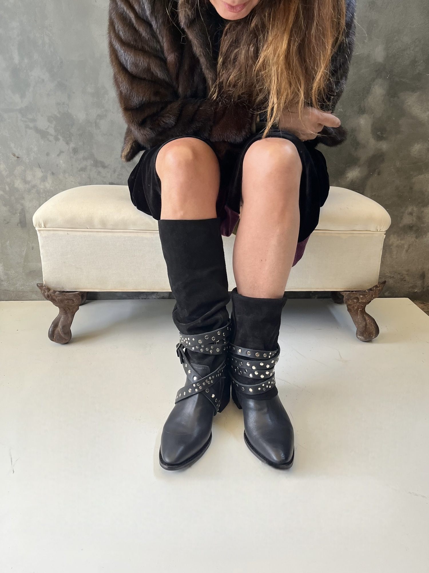 bota Montar Dual negra