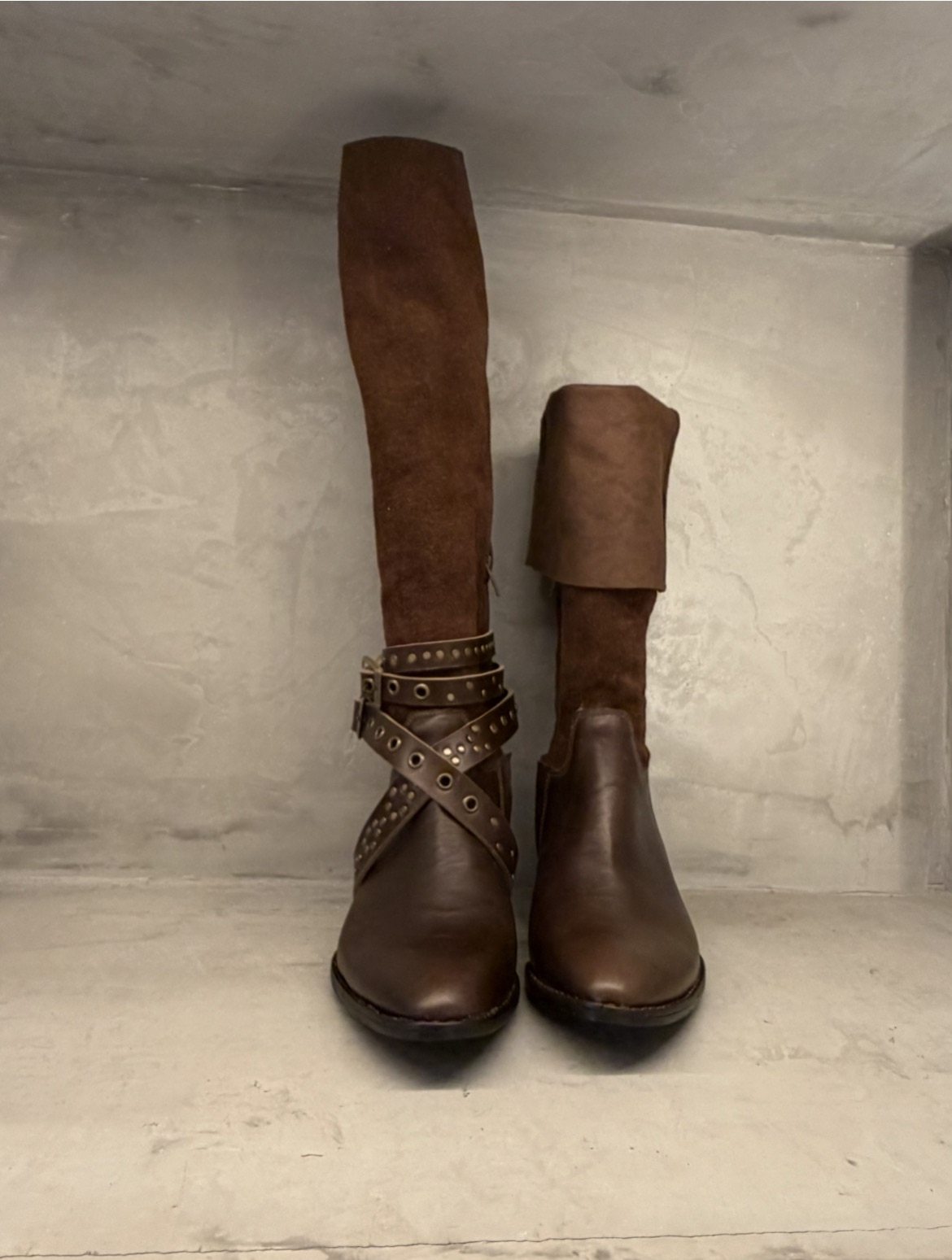 bota montar dual marron