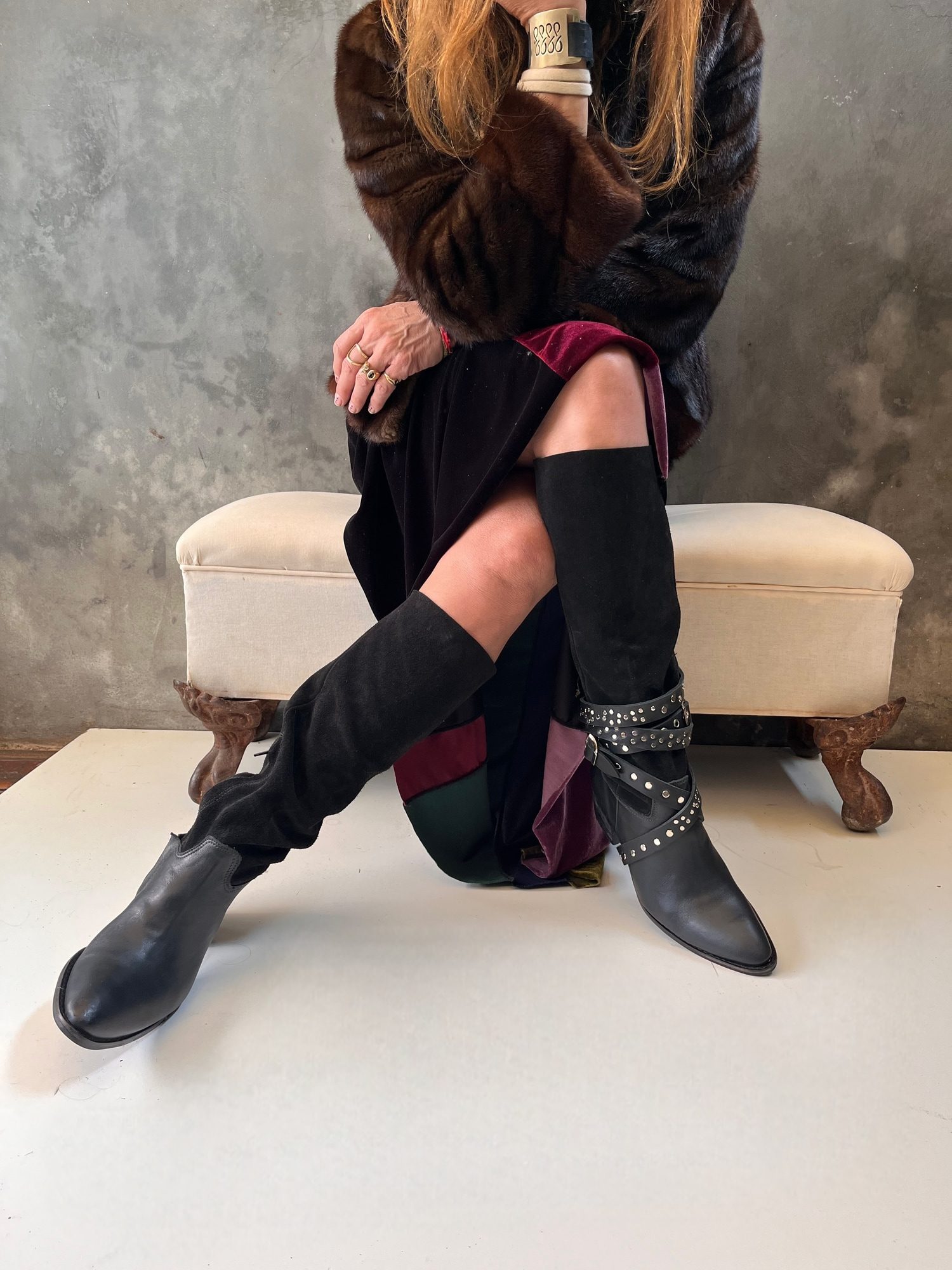 bota Montar Dual negra
