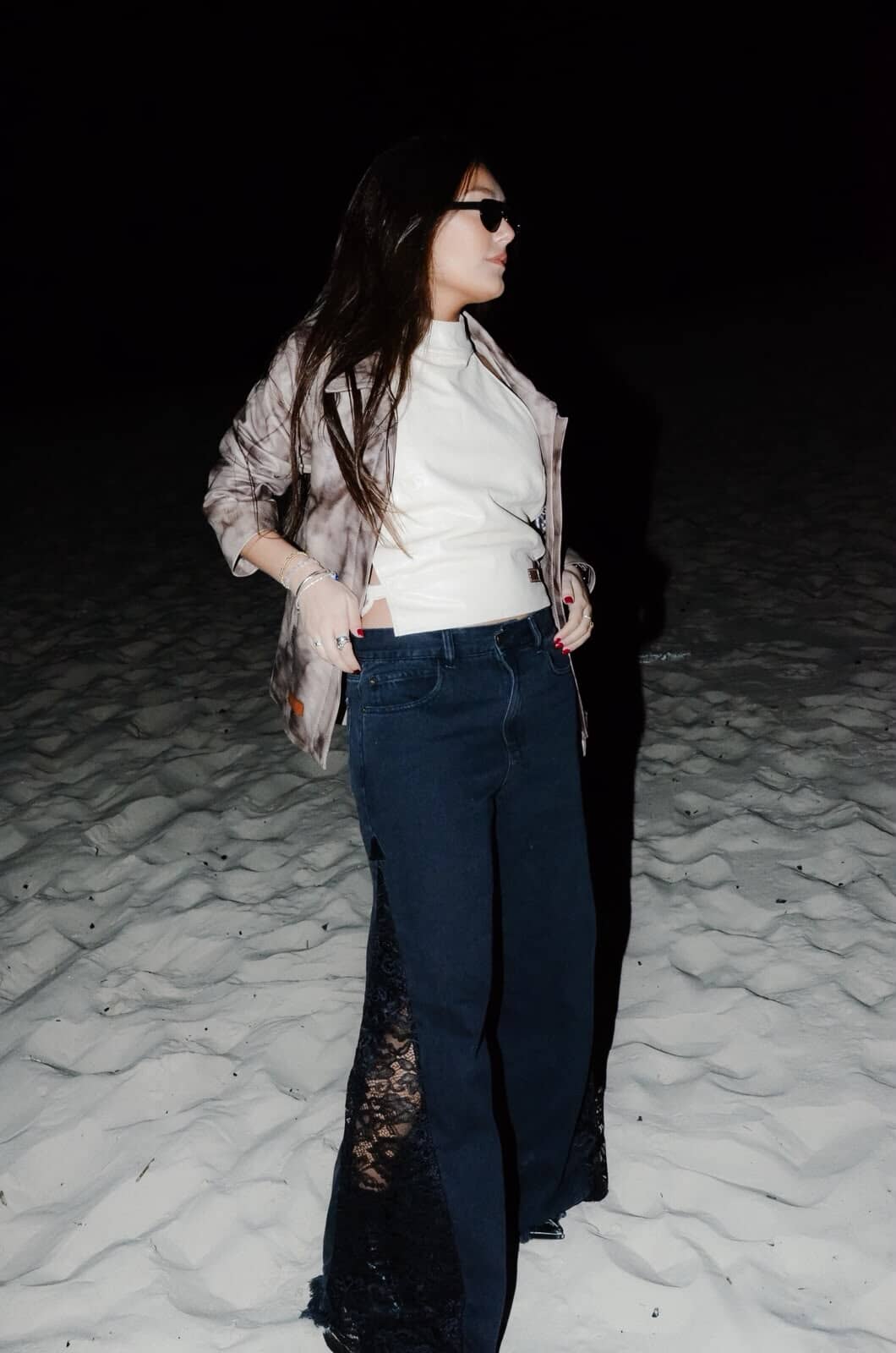 Jean Mix Pant Black & Black