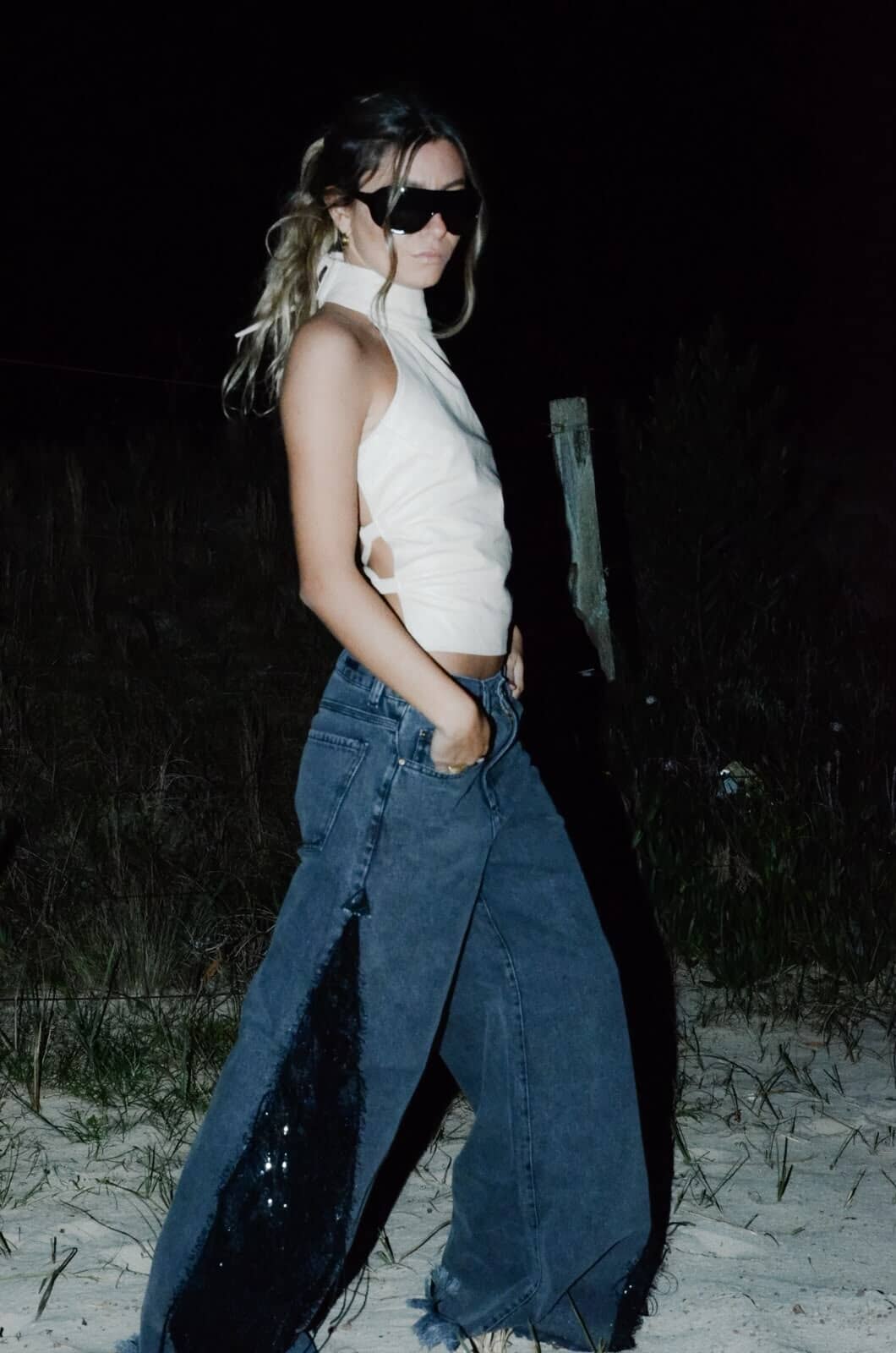 Jean Mix Pant Black - flecos