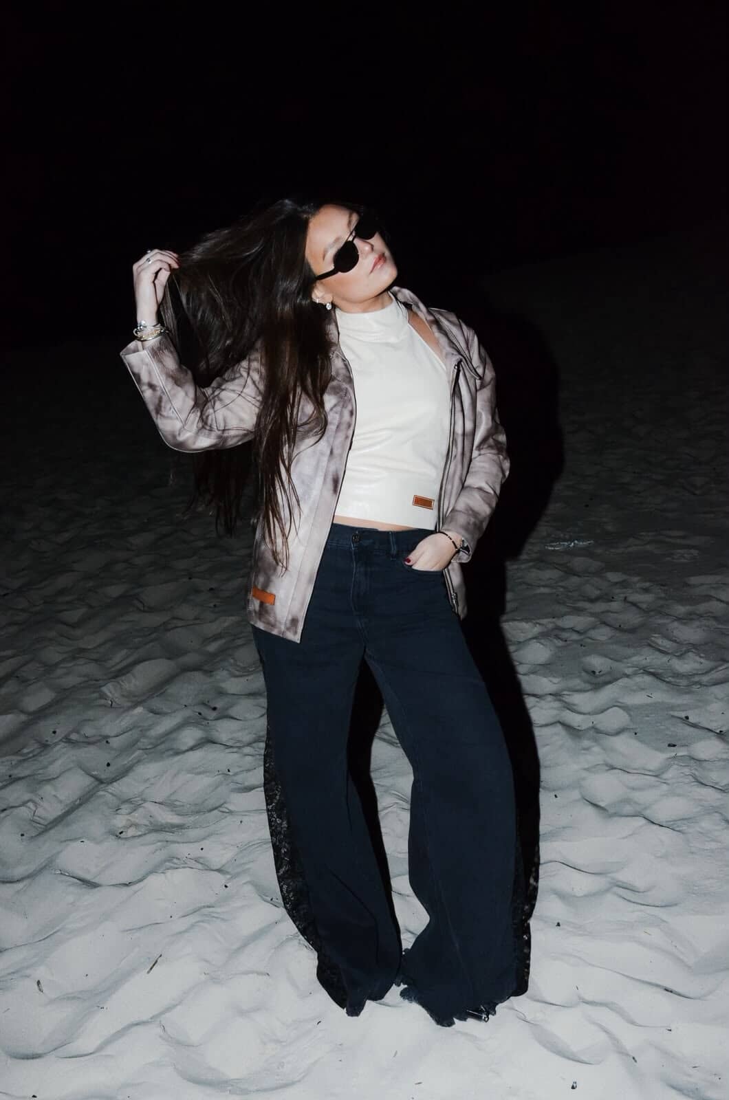 Jean Mix Pant Black & Black