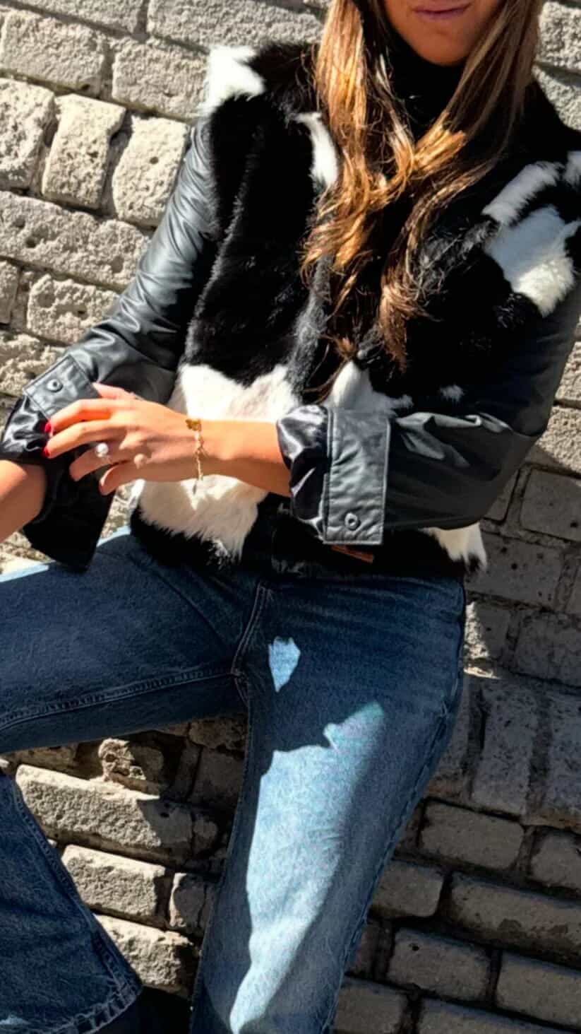 Campera Cow Black
