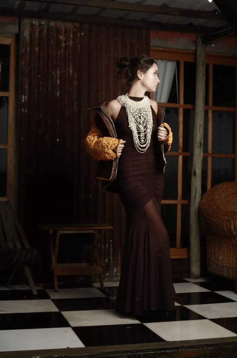 Falda Drapé