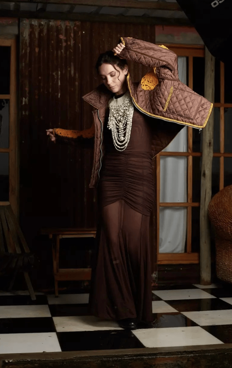 Falda Drapé