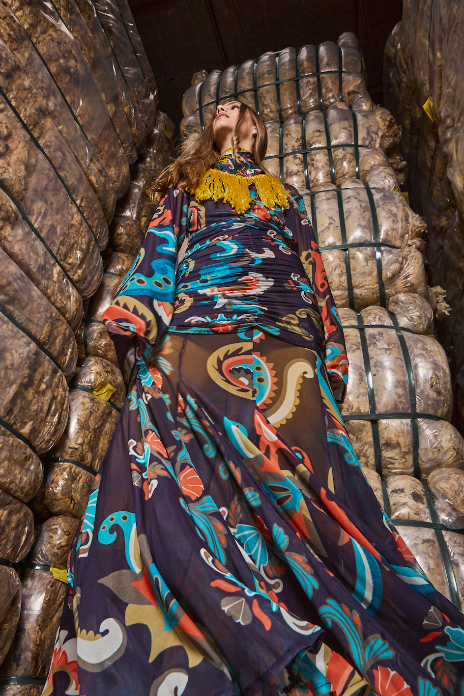 Paisley Drape Skirt
