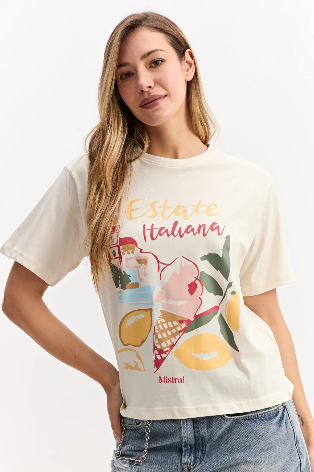 T-shirt M/C Oversized Italik