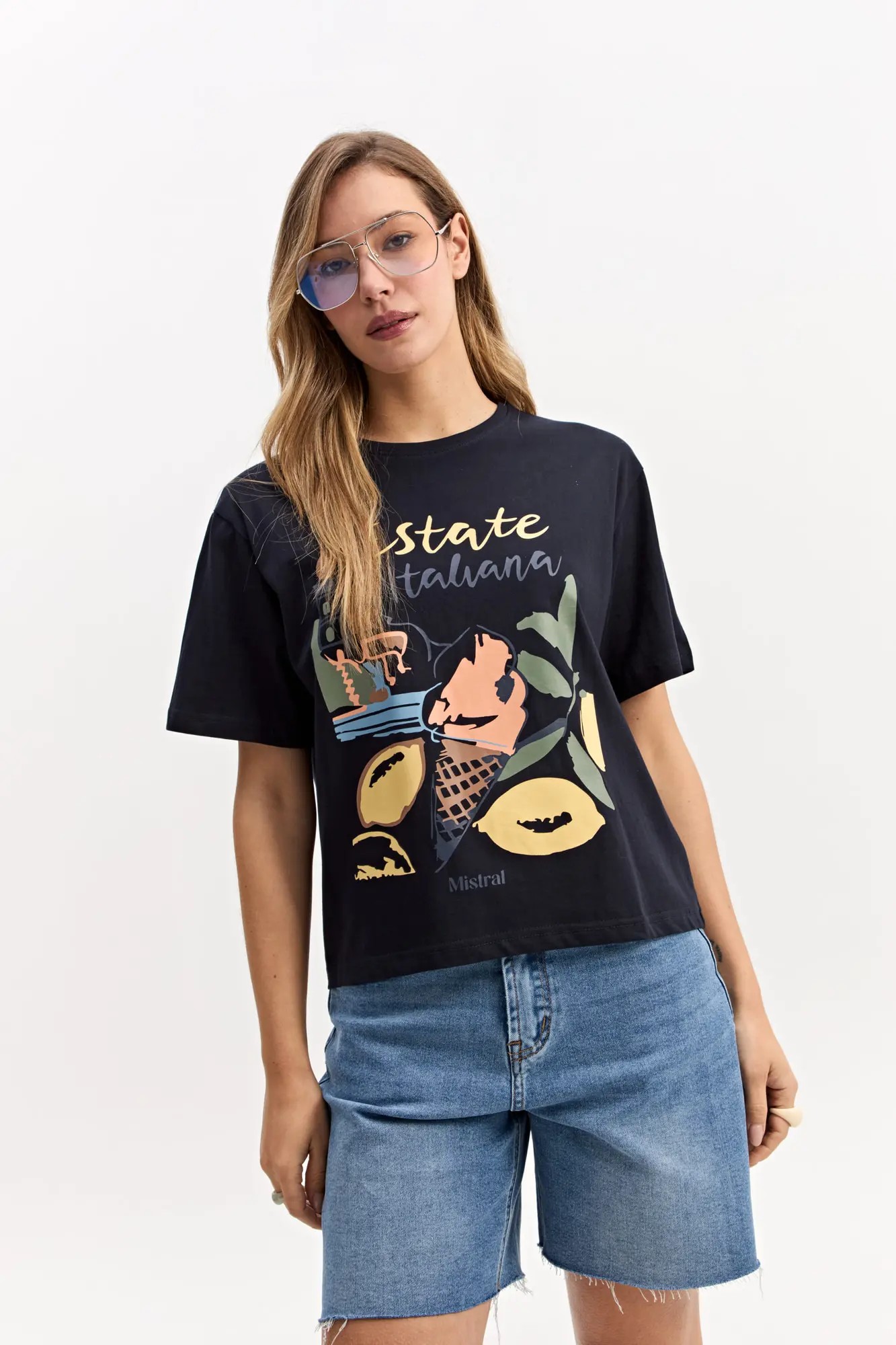 T-shirt M/C Oversized Italik