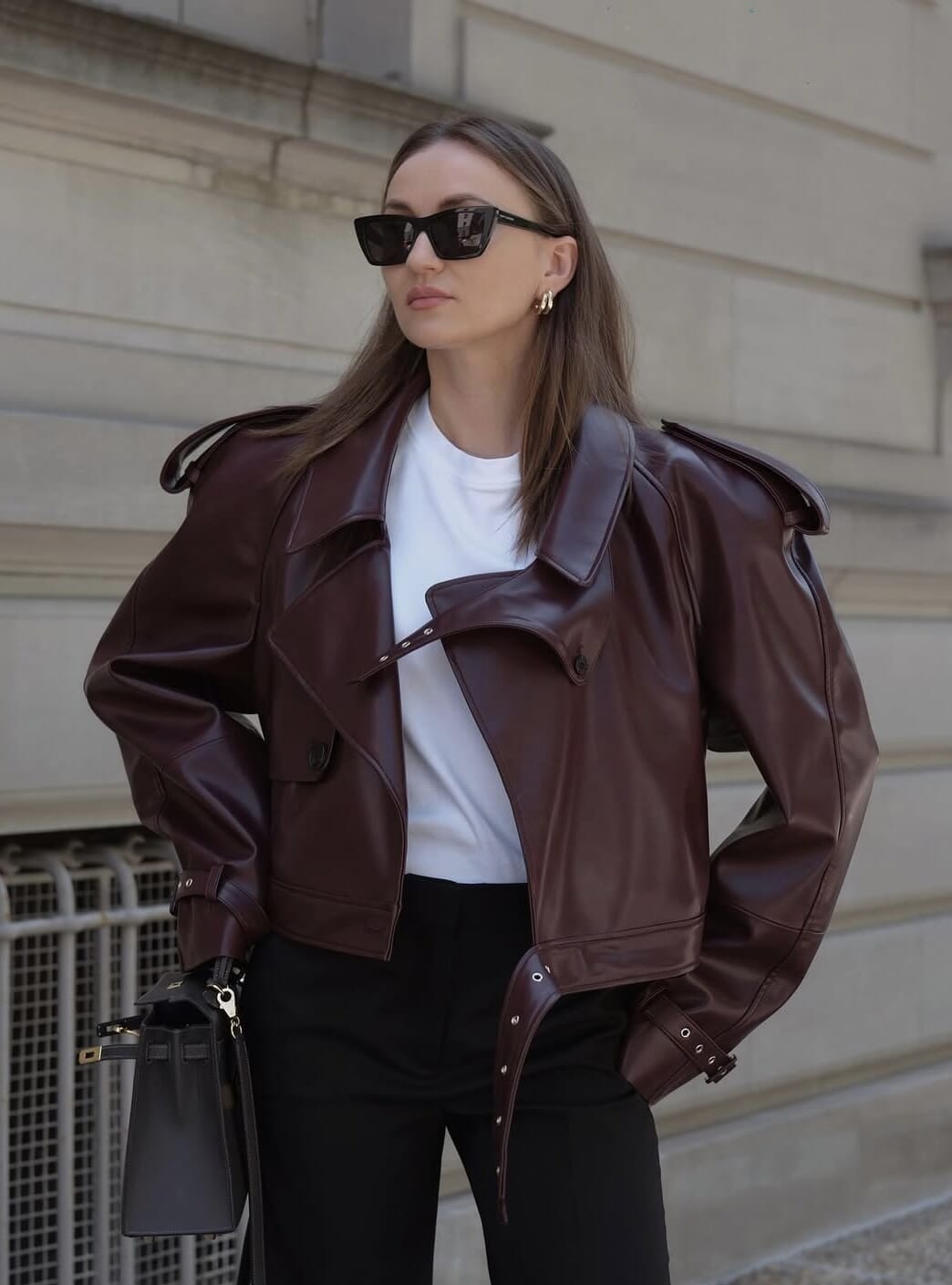 CROP TRENCH COAT 