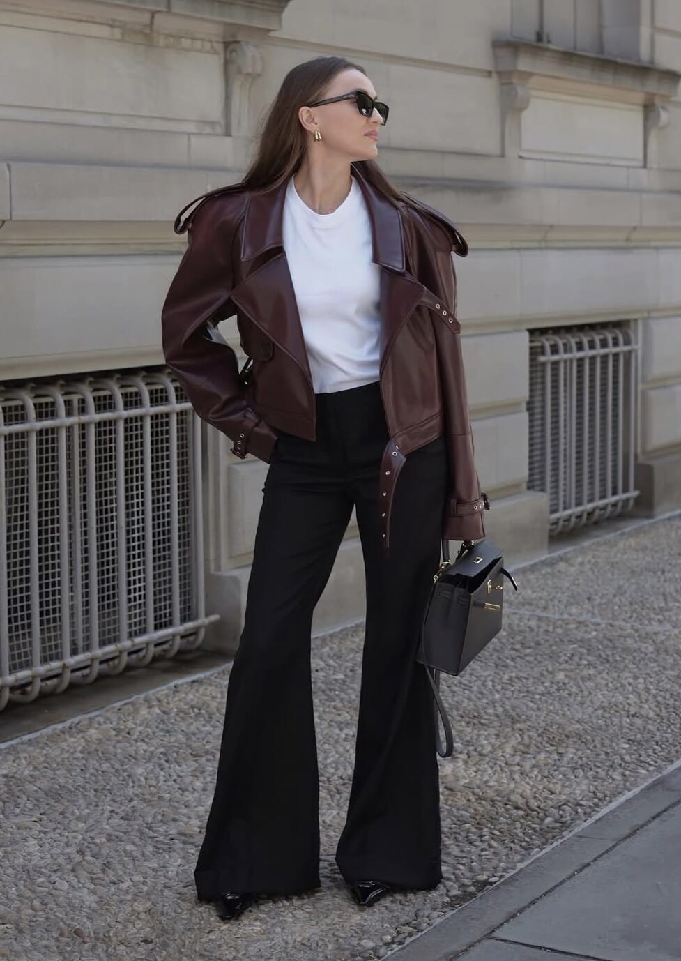 CROP TRENCH COAT 