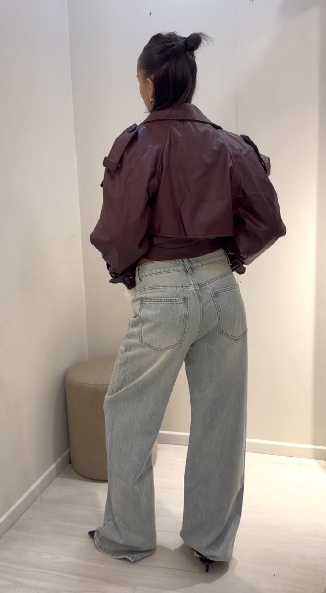 CROP TRENCH COAT 
