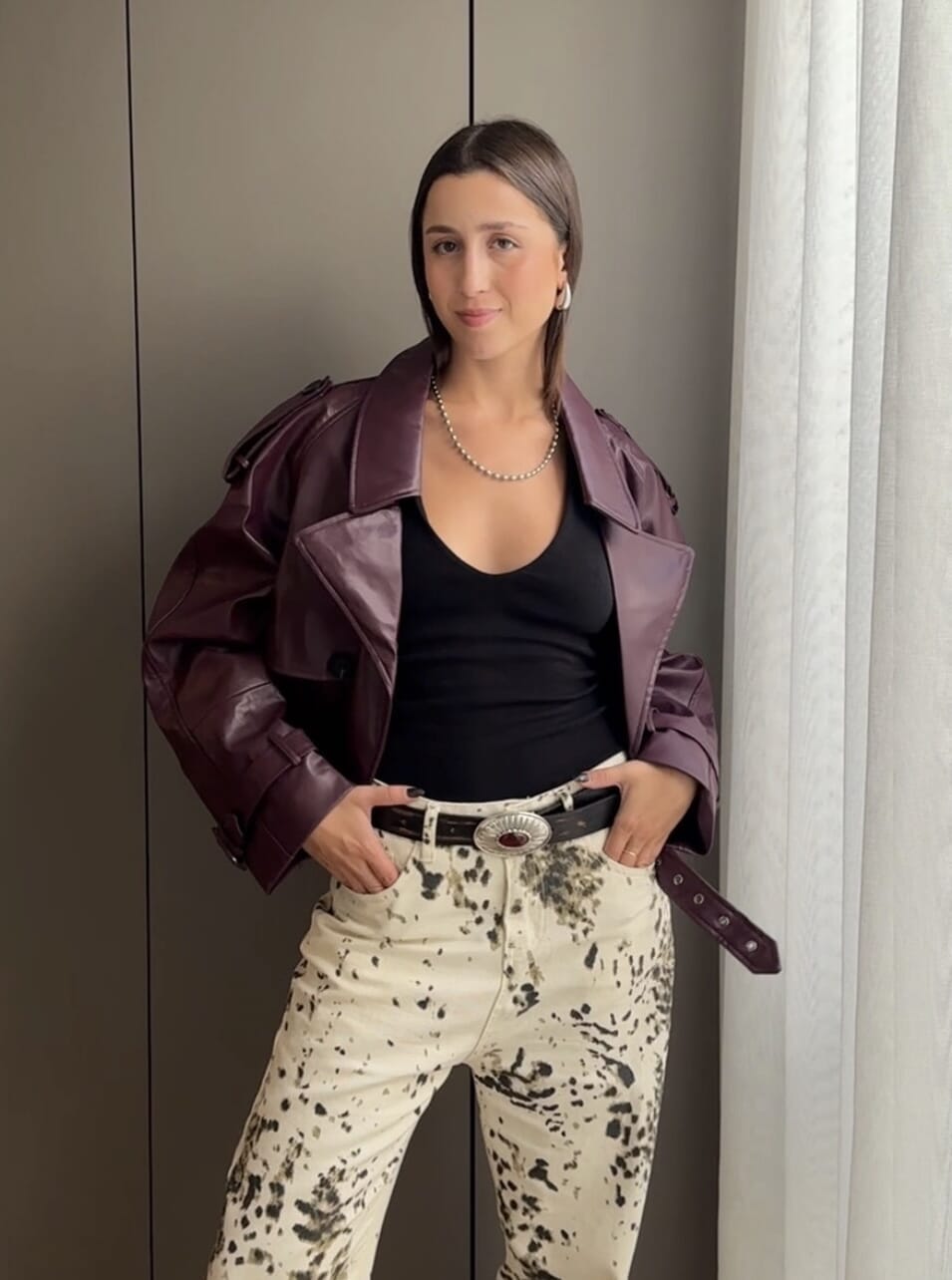 CROP TRENCH COAT 