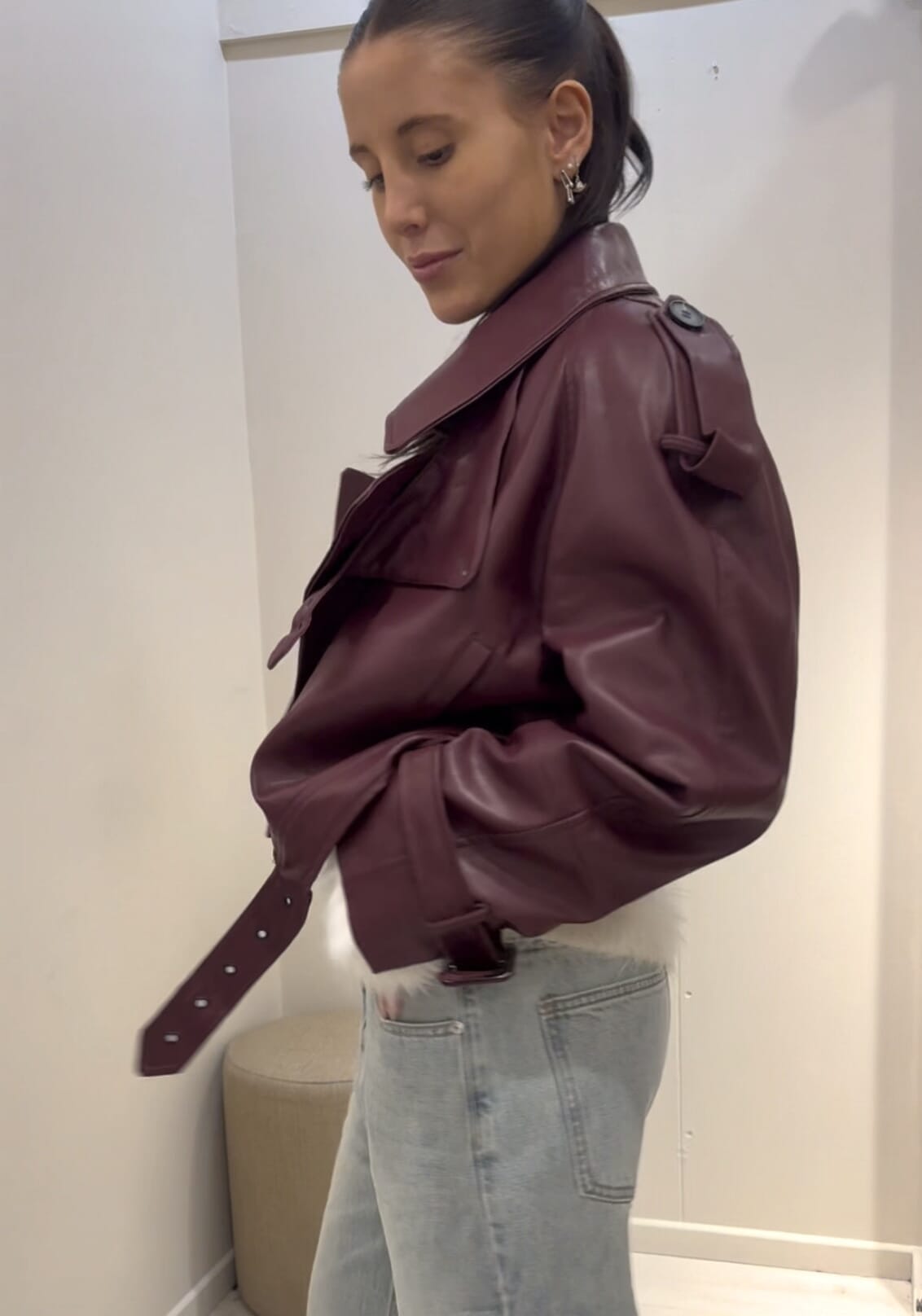 CROP TRENCH COAT 