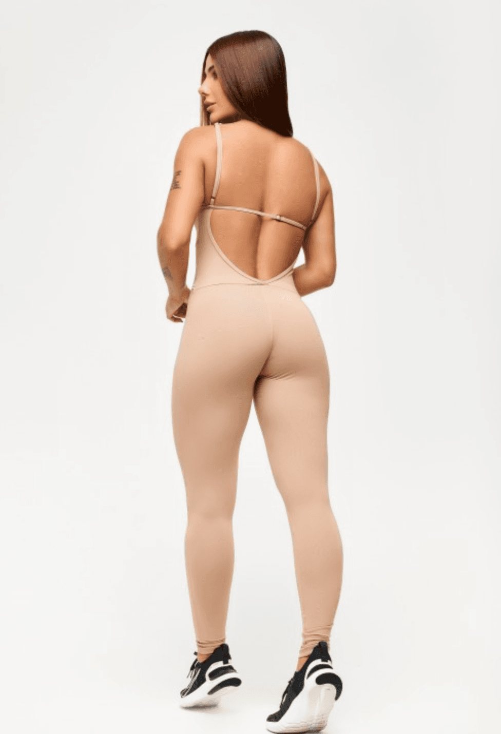 JUMPSUIT LARGO NUDE STIFF