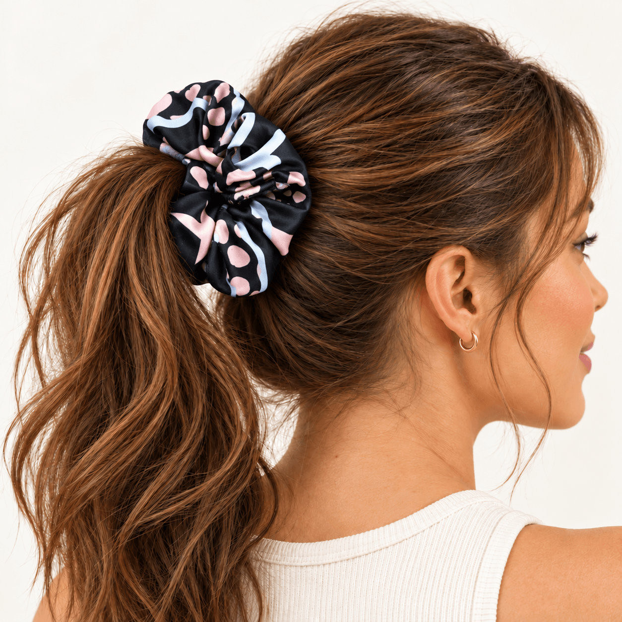 COLITA DE PELO TRENA ESTAMPADA