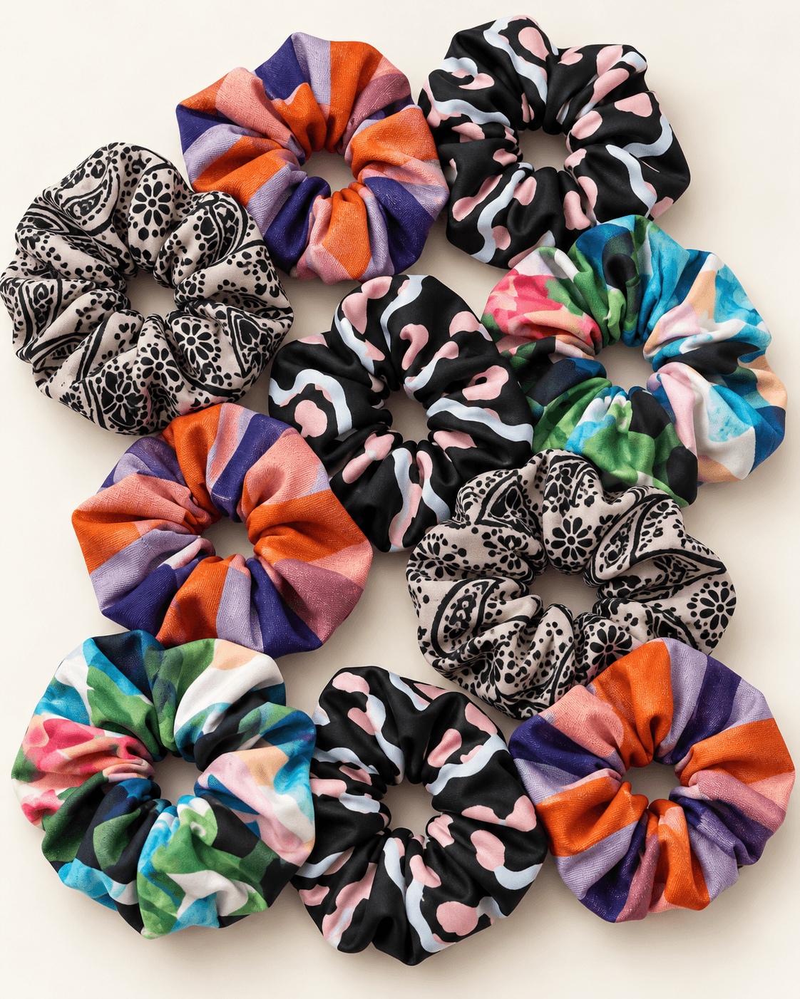 COLITA DE PELO TRENA ESTAMPADA