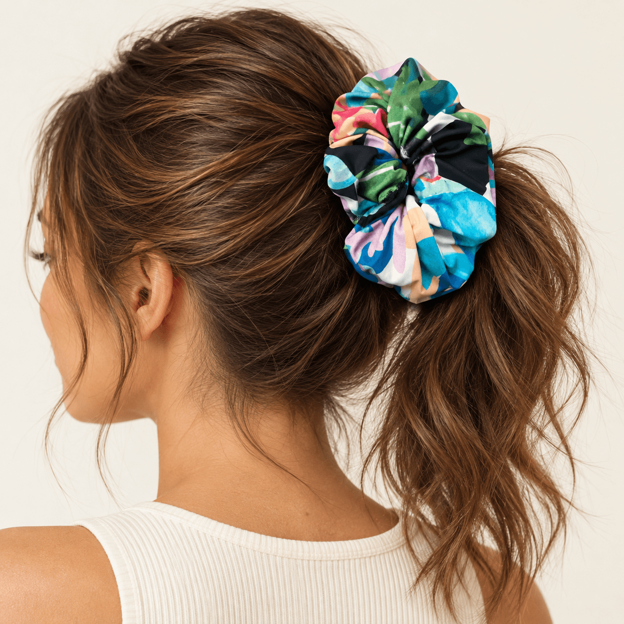 COLITA DE PELO TRENA ESTAMPADA