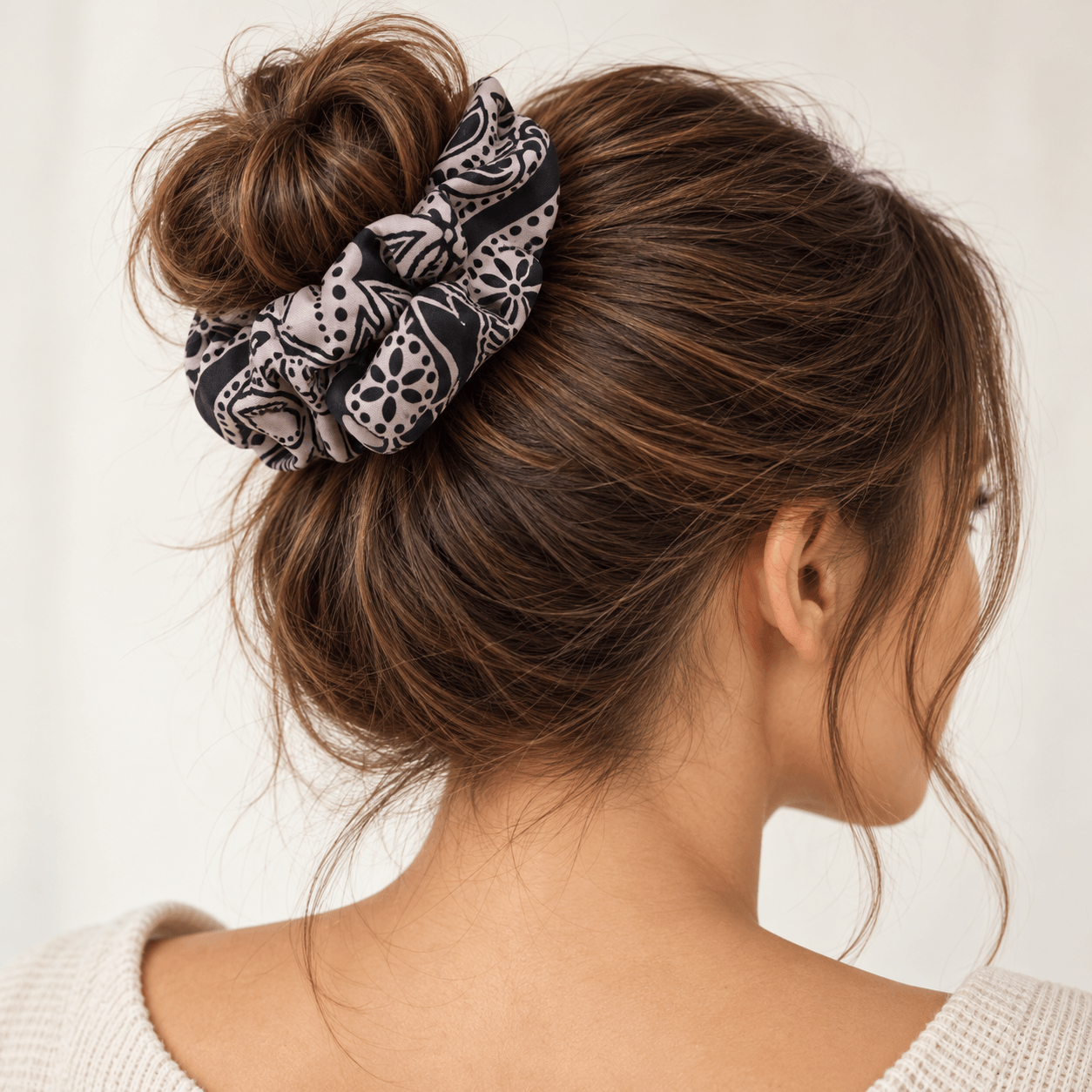 COLITA DE PELO TRENA ESTAMPADA