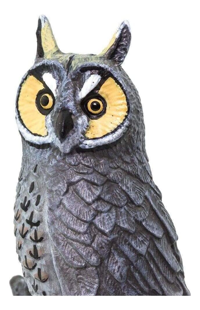 Buho De Orejas Largas Lechuza Figura Safari Realista Trex