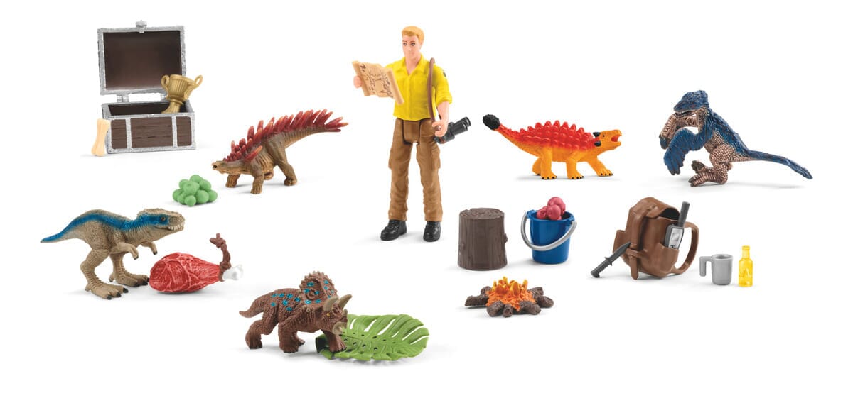 Set Figuras Calendario Adviento Dinosaurios S1 Schleich Trex