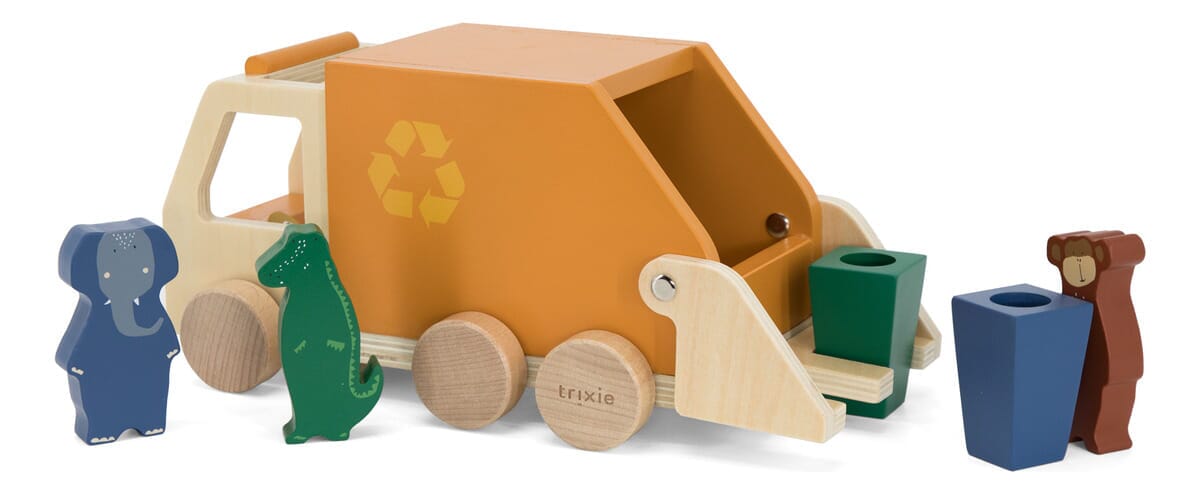 Camion Basura Madera Animales Trixie Juguetes Infantil Trex