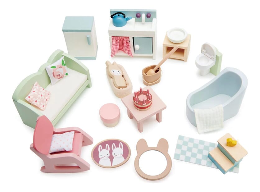 Juguete Set De Muebles Tender Leaf Madera Infantil Niño Tx®
