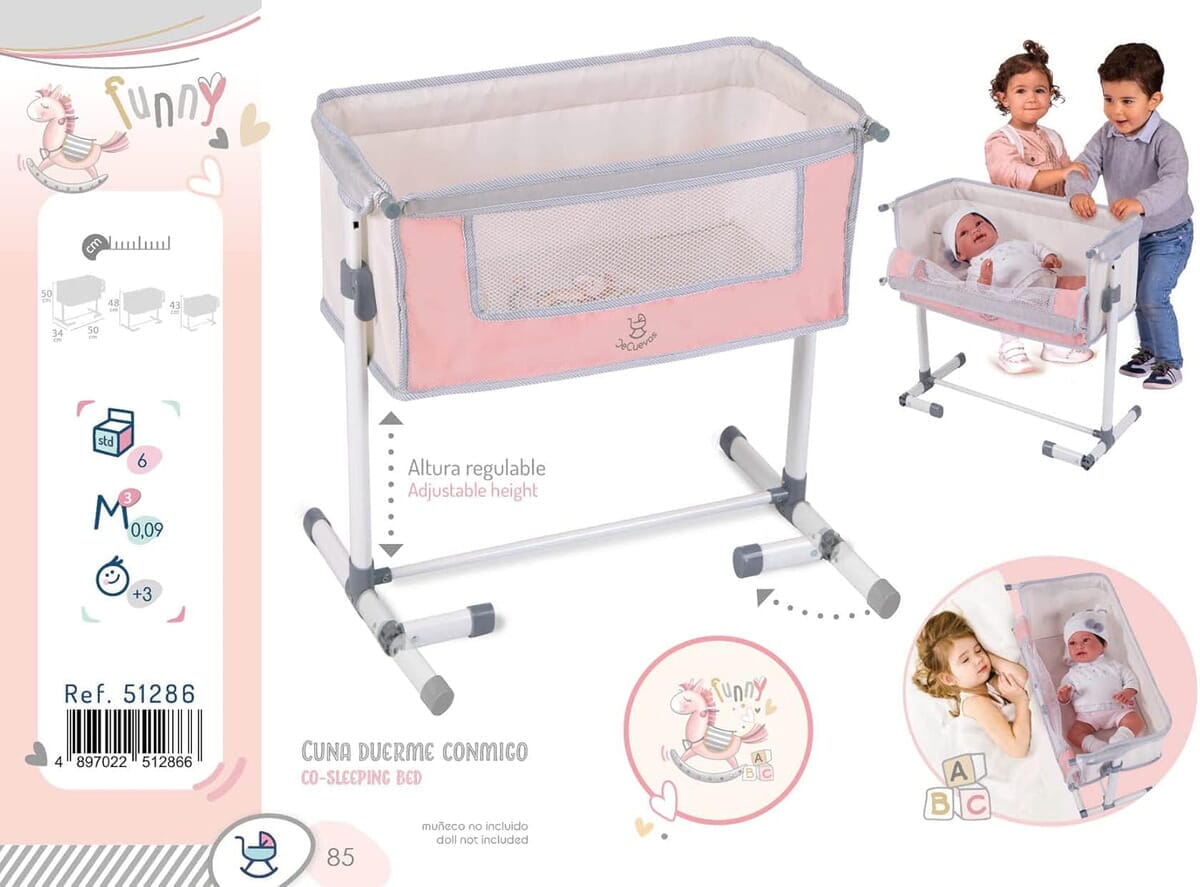 Cuna Colecho De Cuevas María Princesa Muñeca Jugete Bebé Tx