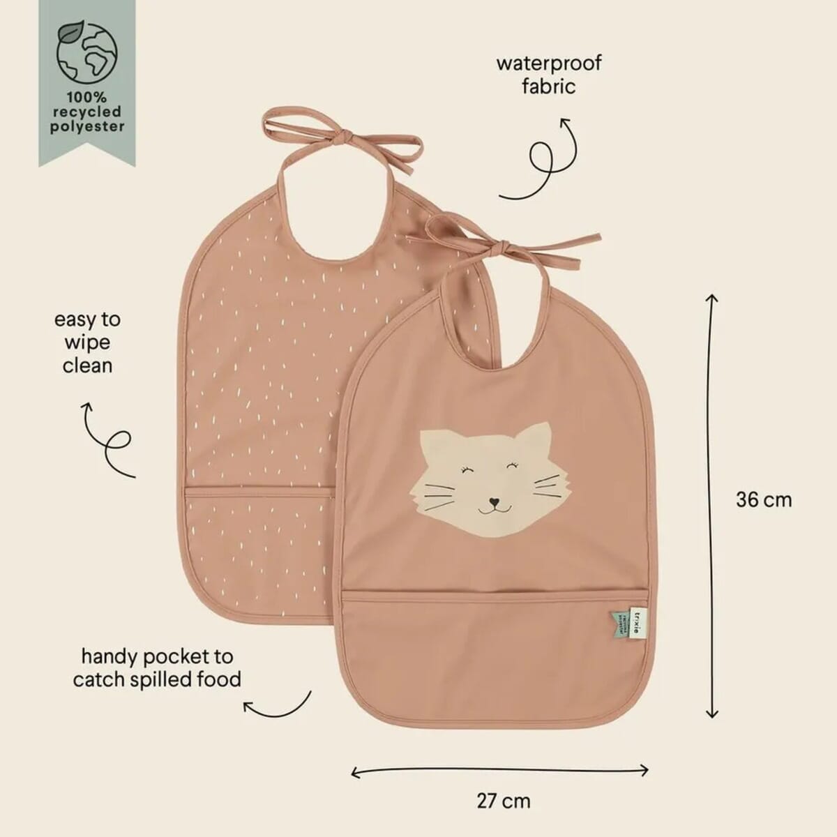 Pack 2 Baberos Impermeables Trixie