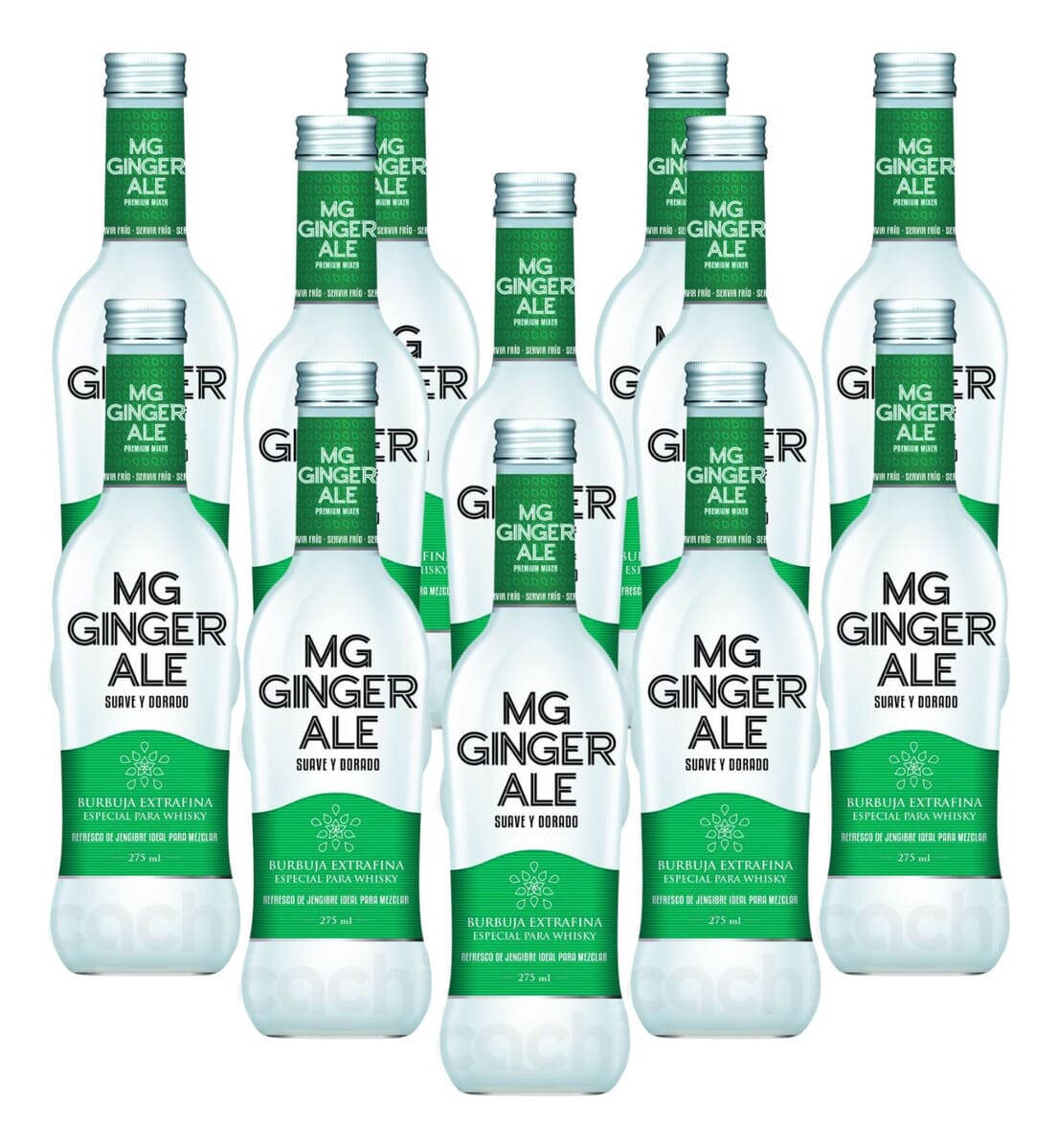24 Botellas Mg Ginger Ale Alcohol Coctel 275 Ml Promo Trex