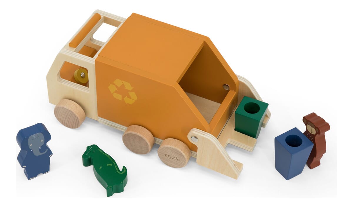 Camion Basura Madera Animales Trixie Juguetes Infantil Trex