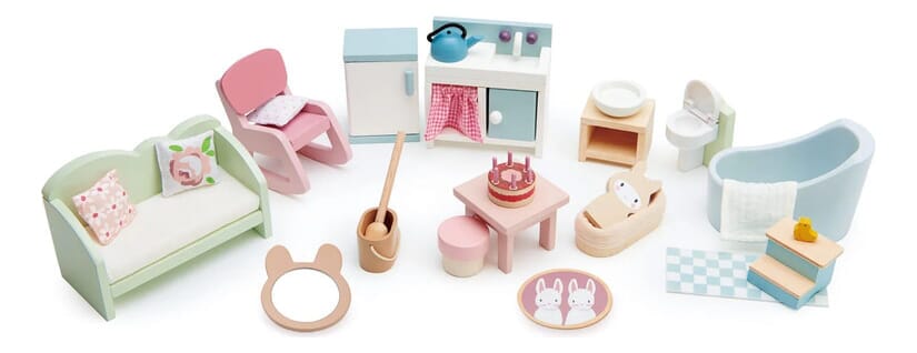Juguete Set De Muebles Tender Leaf Madera Infantil Niño Tx®