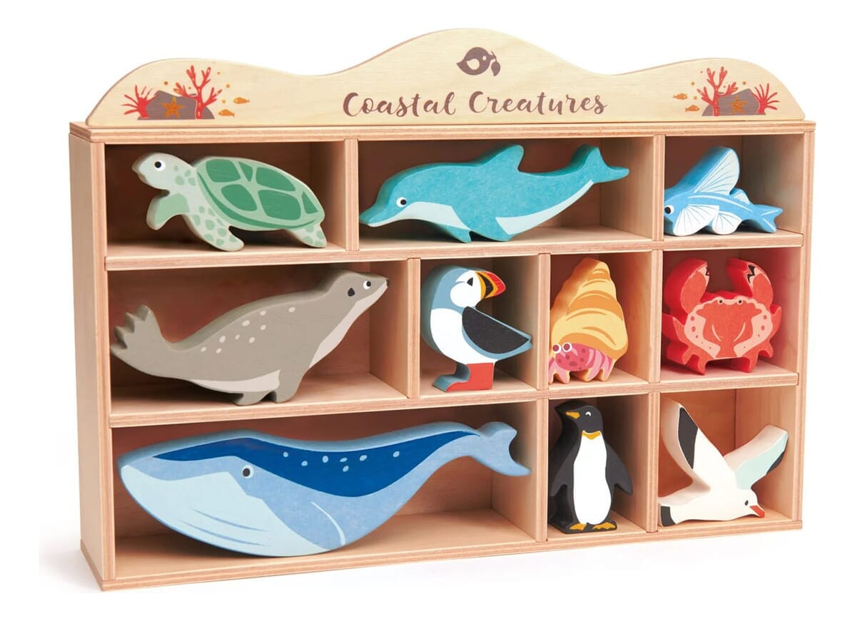 Animales Oceano Mar Estante Mueble Figuras Tender Leaf Tx