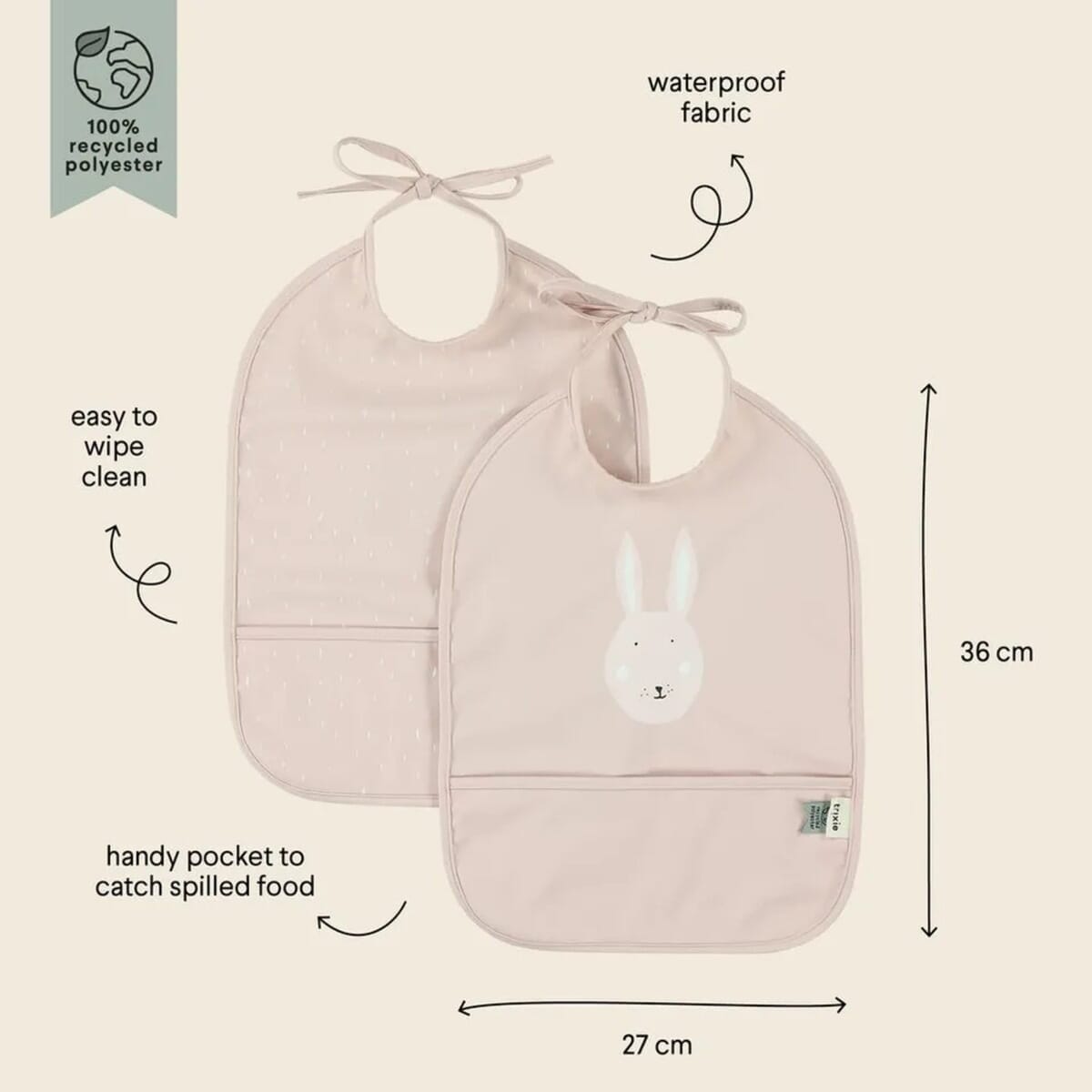 Pack 2 Baberos Impermeables Trixie