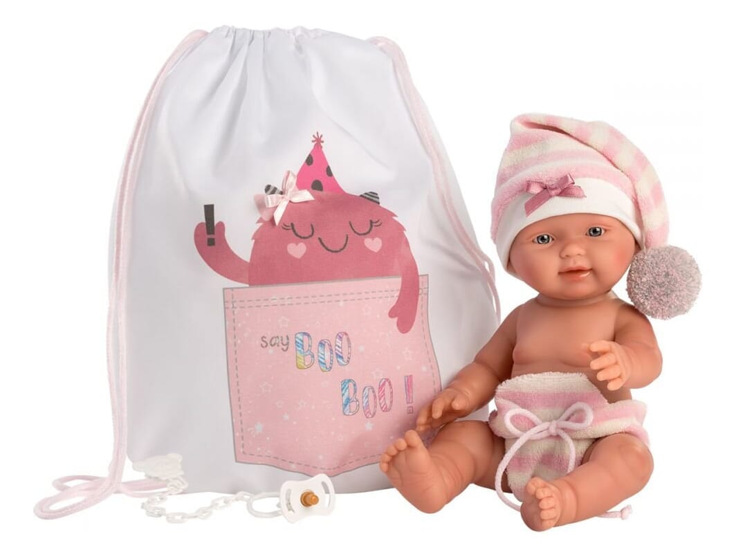 Bebe Muñeca Llorens Recien Nacido Mochila Good Monster Trex