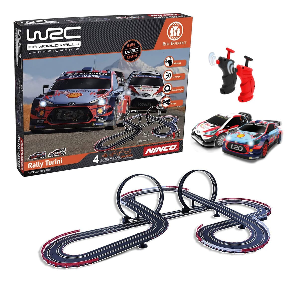 Ninco Rally Circuito Corsica Hyundai I20 Ford Fiesta Trex