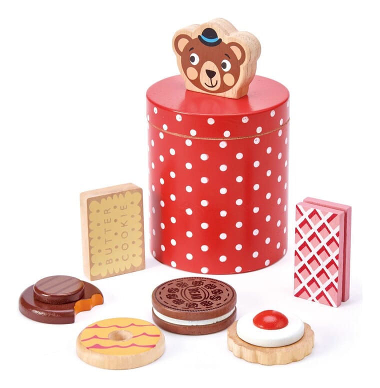 Tarro Oso Para Galletitas Tender Leaf Toy De Madera Juego Tx