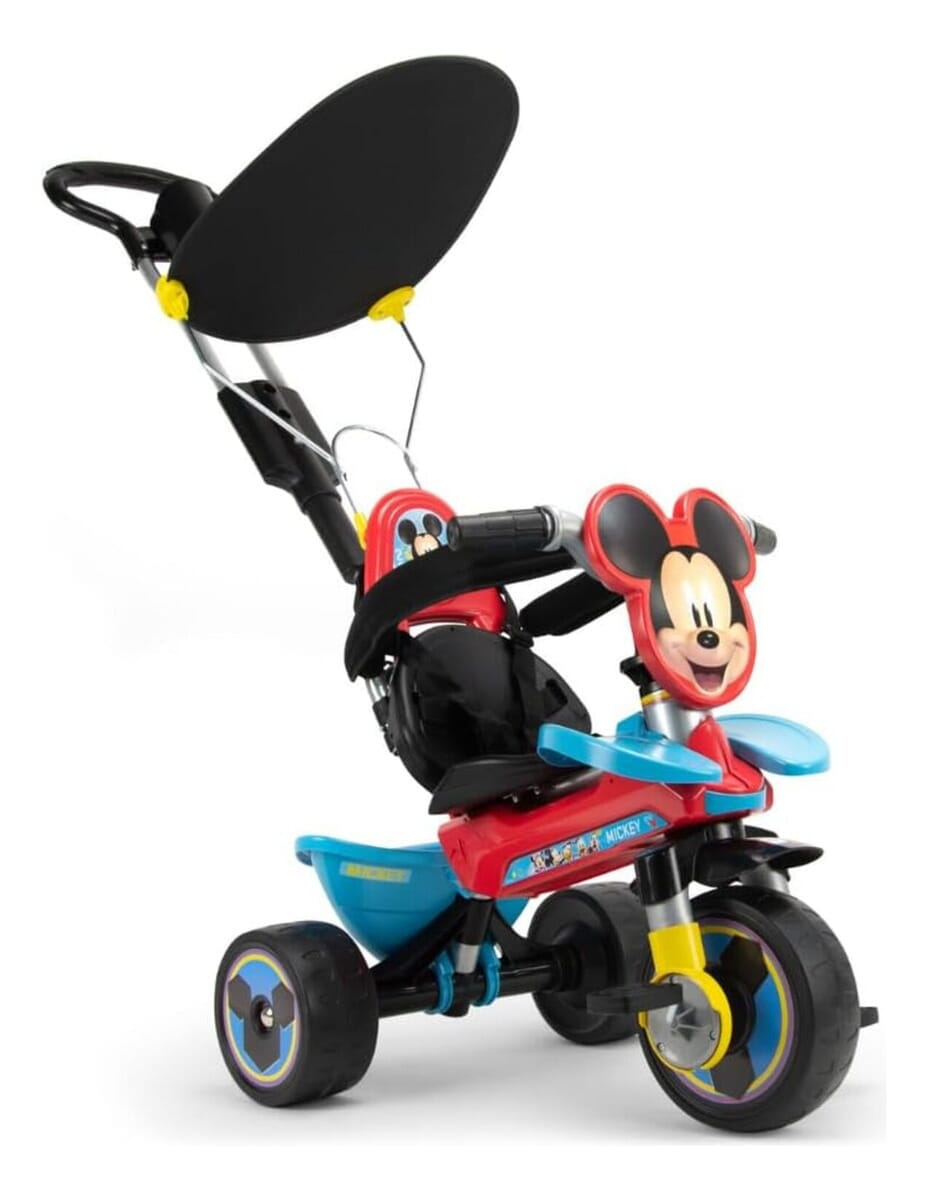 Triciclo Cochecito Evolutivo Mickey Mouse Injusa Infantil Tx