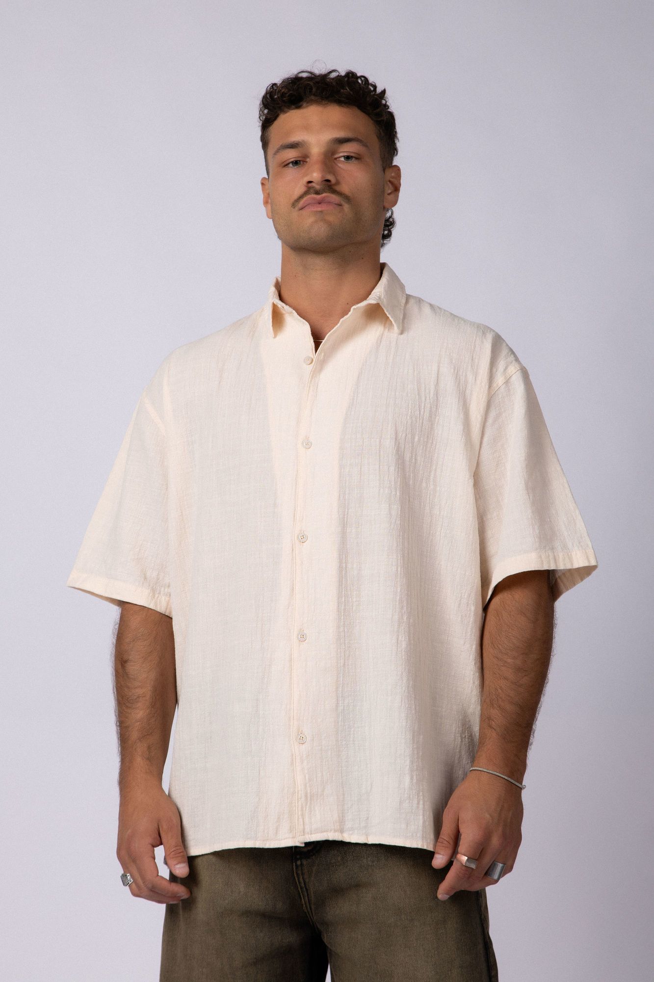 Camisa Manga Corta Lino Herax