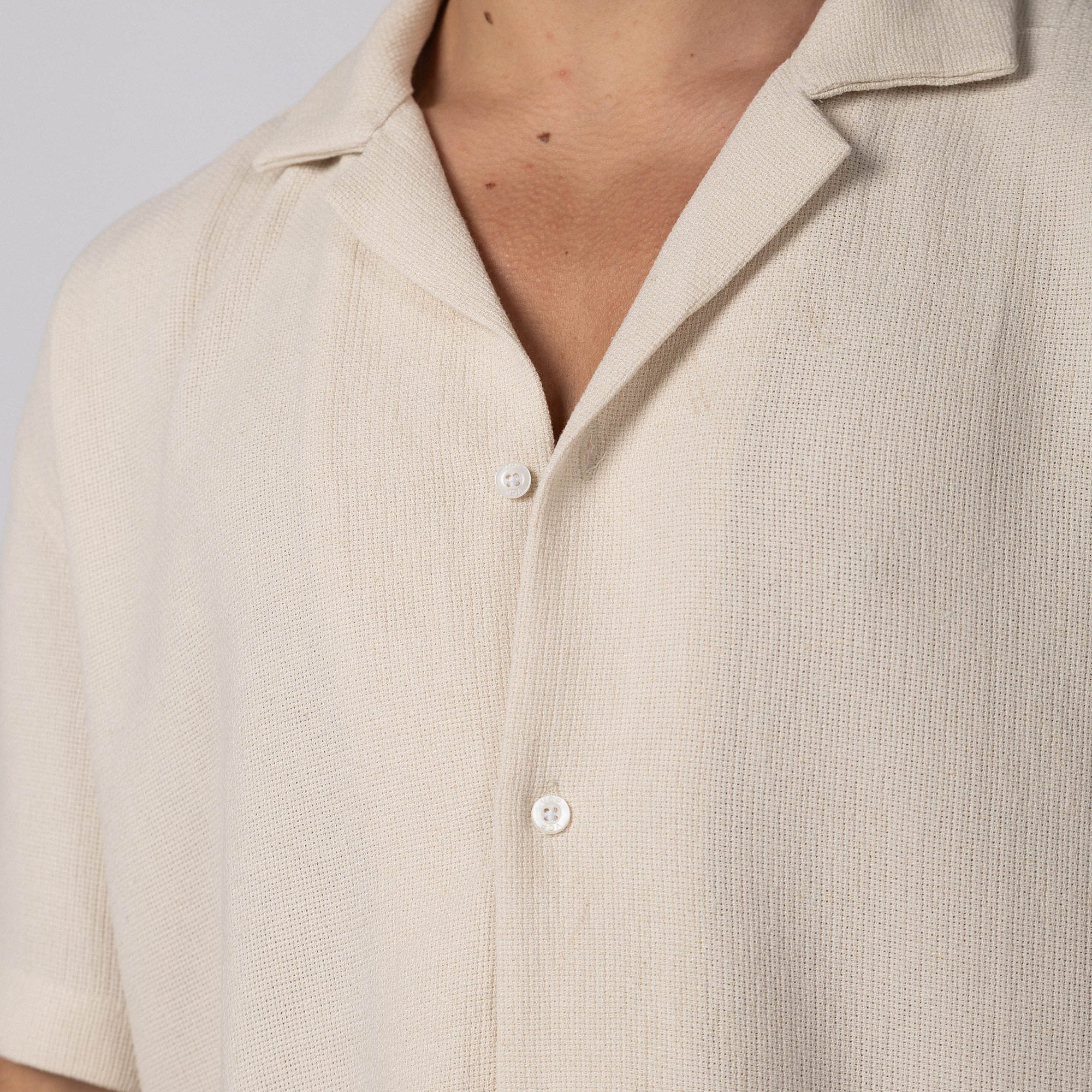 Camisa Manga Corta Lino Gig Status - PRE VENTA