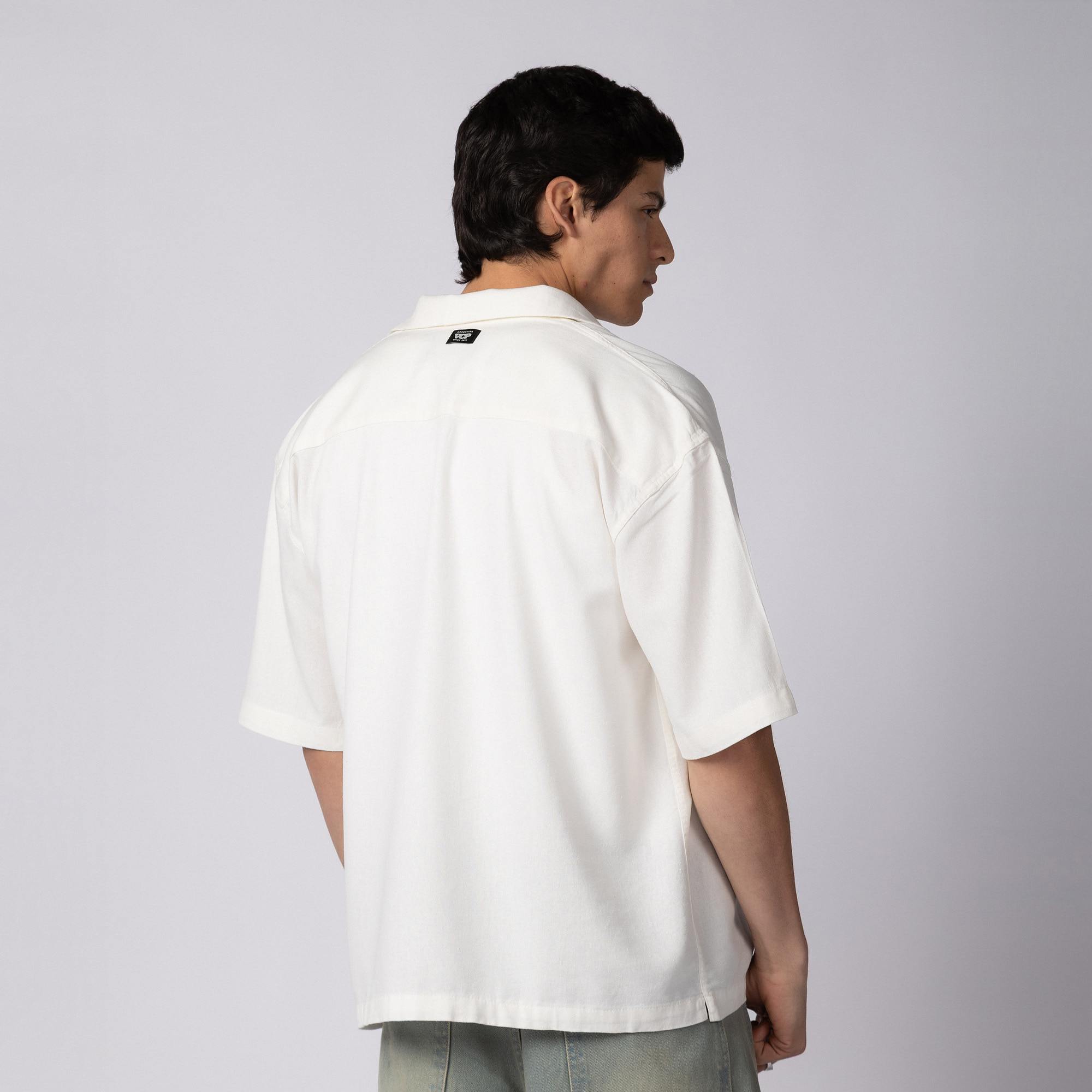 Camisa Manga Corta Lino Rukan - PRE VENTA