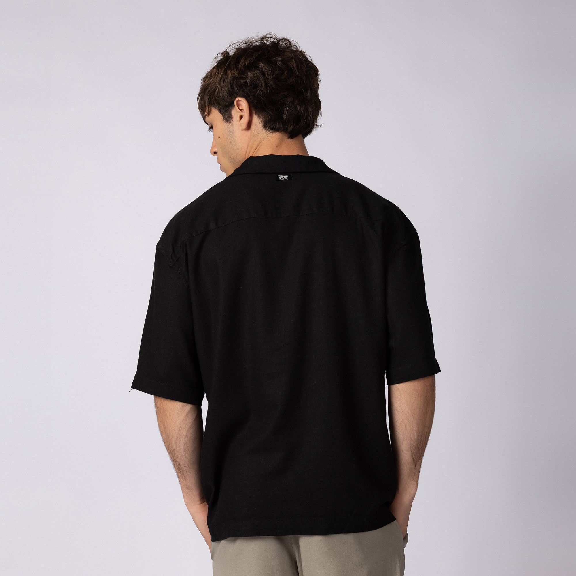Camisa Manga Corta Lino Rukan - PRE VENTA