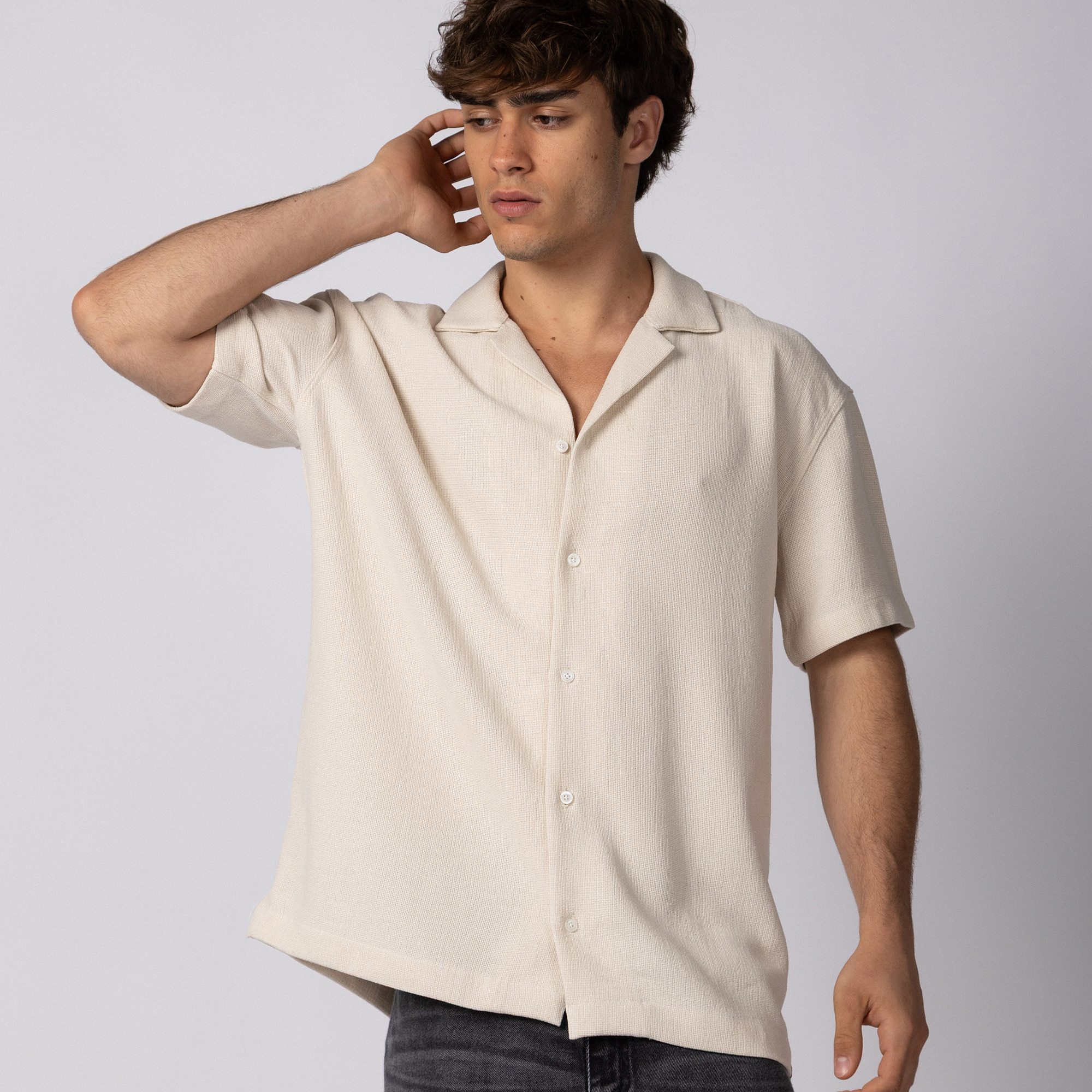 Camisa Manga Corta Lino Gig Status - PRE VENTA