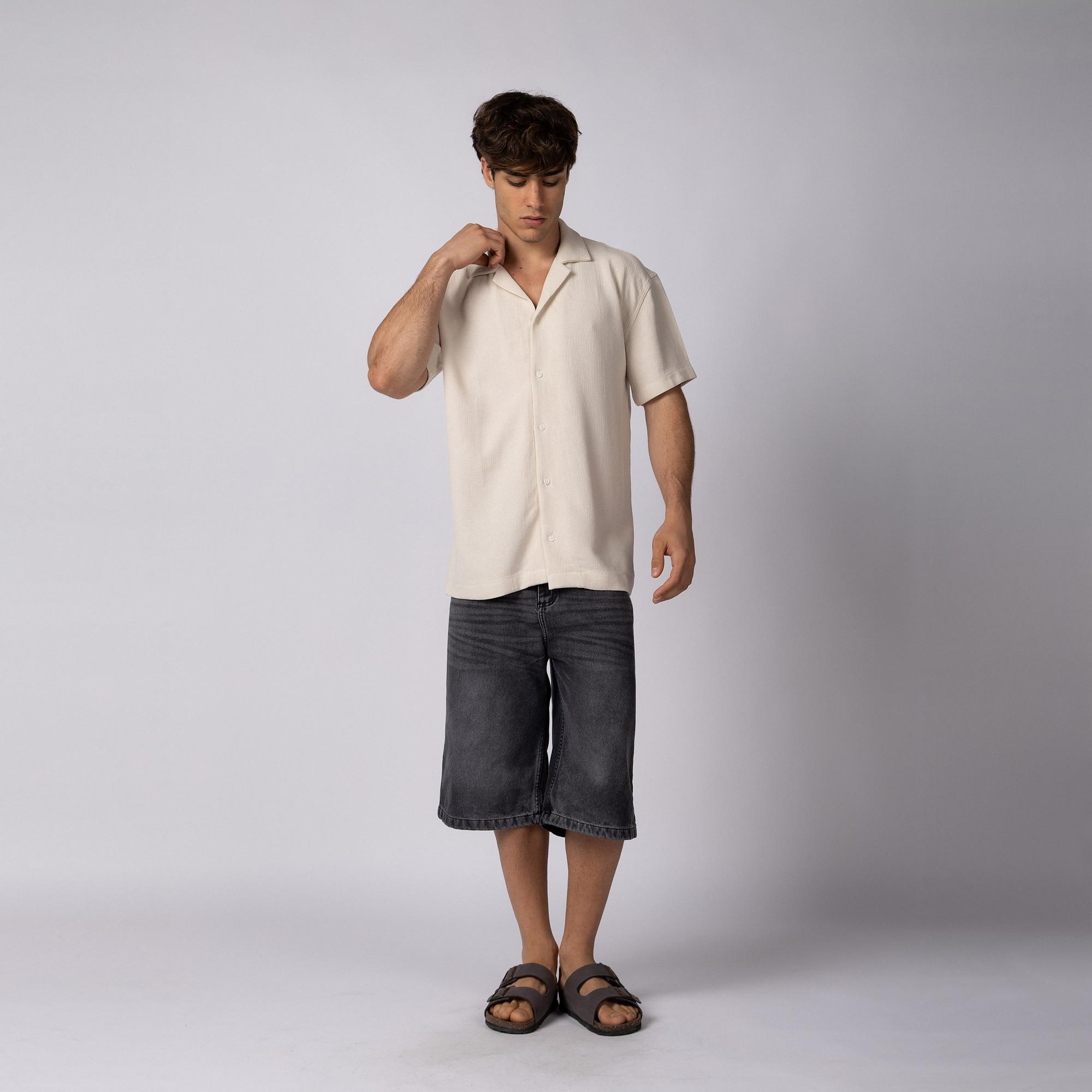 Camisa Manga Corta Lino Gig Status - PRE VENTA